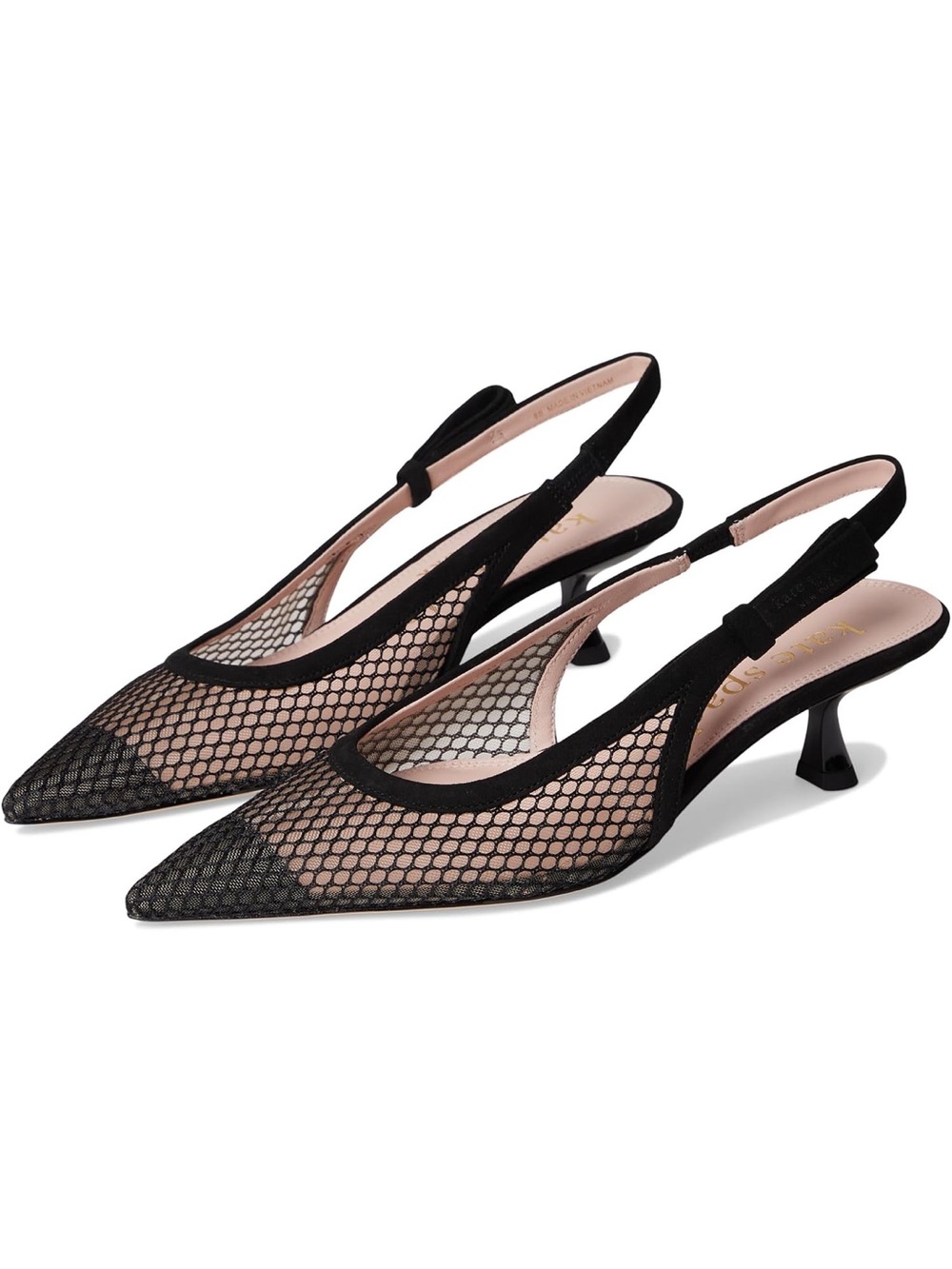 kate spade Riley Mesh Slingback Kitten Heels